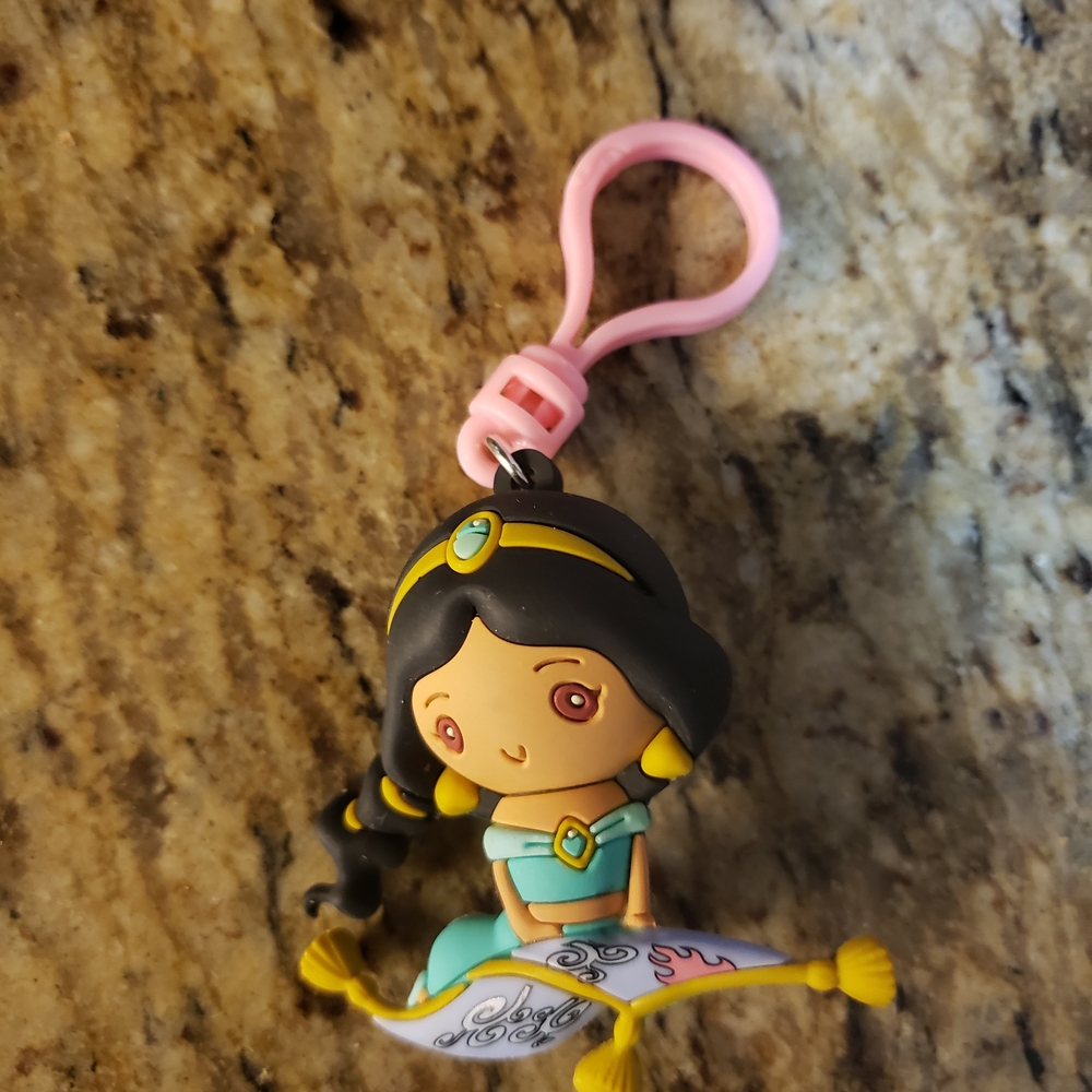 Princess Keychain Toy with Pink Clip